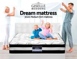 Giselle Mattress Queen Double King Single Bed Size Firm Foam Bonnell Spring 16cm