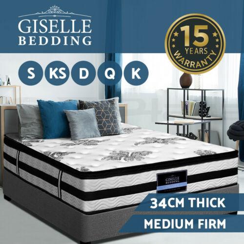 Dream Lover Mattress Queen Double King Single Bed Memory Foam Pocket Spring